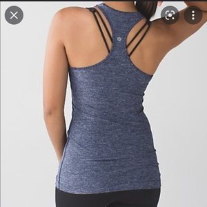 Lululemon reversible tank top. Heathered blue.